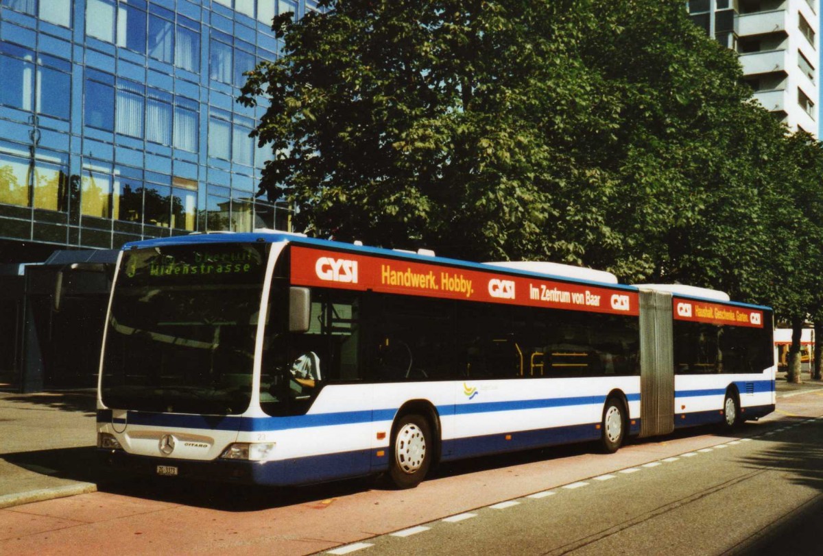 (119'734) - ZVB Zug - Nr. 23/ZG 3373 - Mercedes am 15. August 2009 in Zug, Metalli