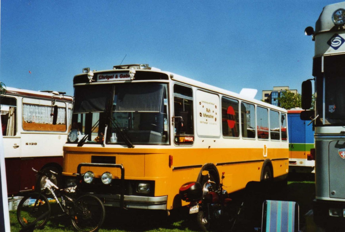 (119'815) - Oberhnsli, Thayngen - SH 60'062 U - FBW/Tscher (ex Bus-Halter, Wil Nr. 9) am 15. August 2009 in Zug, Wohnbustreffen