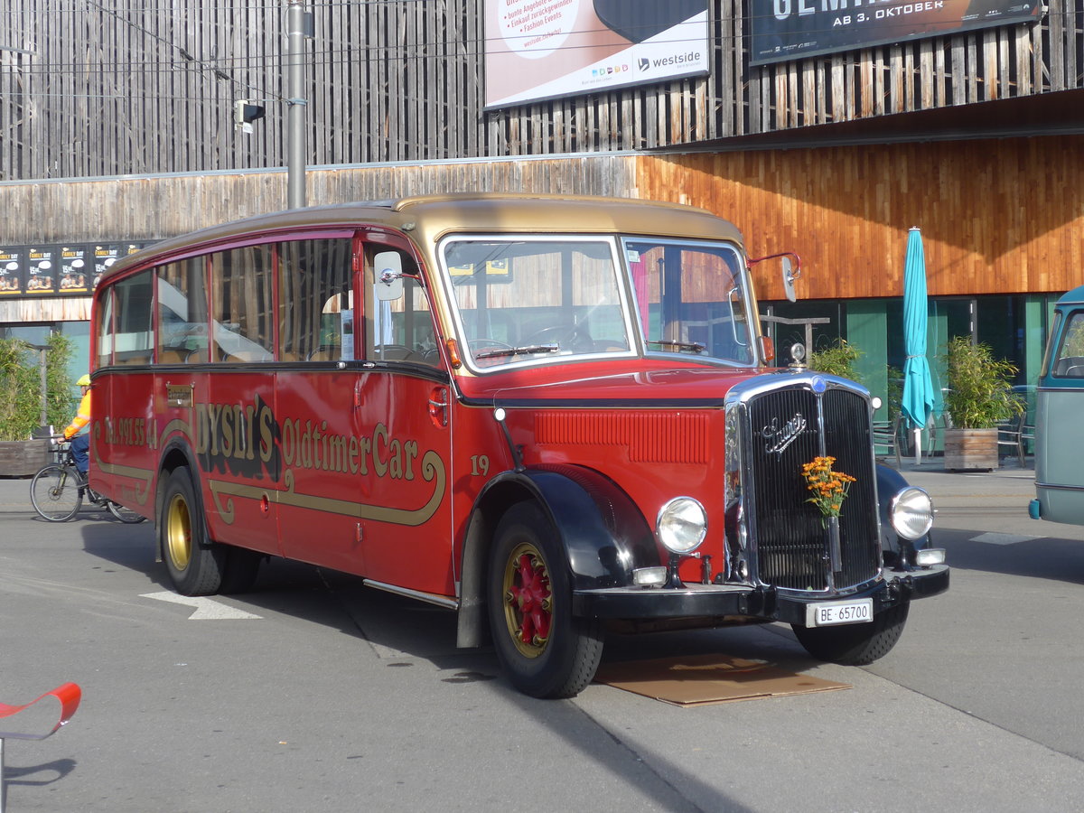 (120'098) - Dysli, Bern - Nr. 19/BE 65'700 - Saurer/Saurer (ex P 23'085; ex P 2137) am 12. Oktober 2019 in Bern, Westside