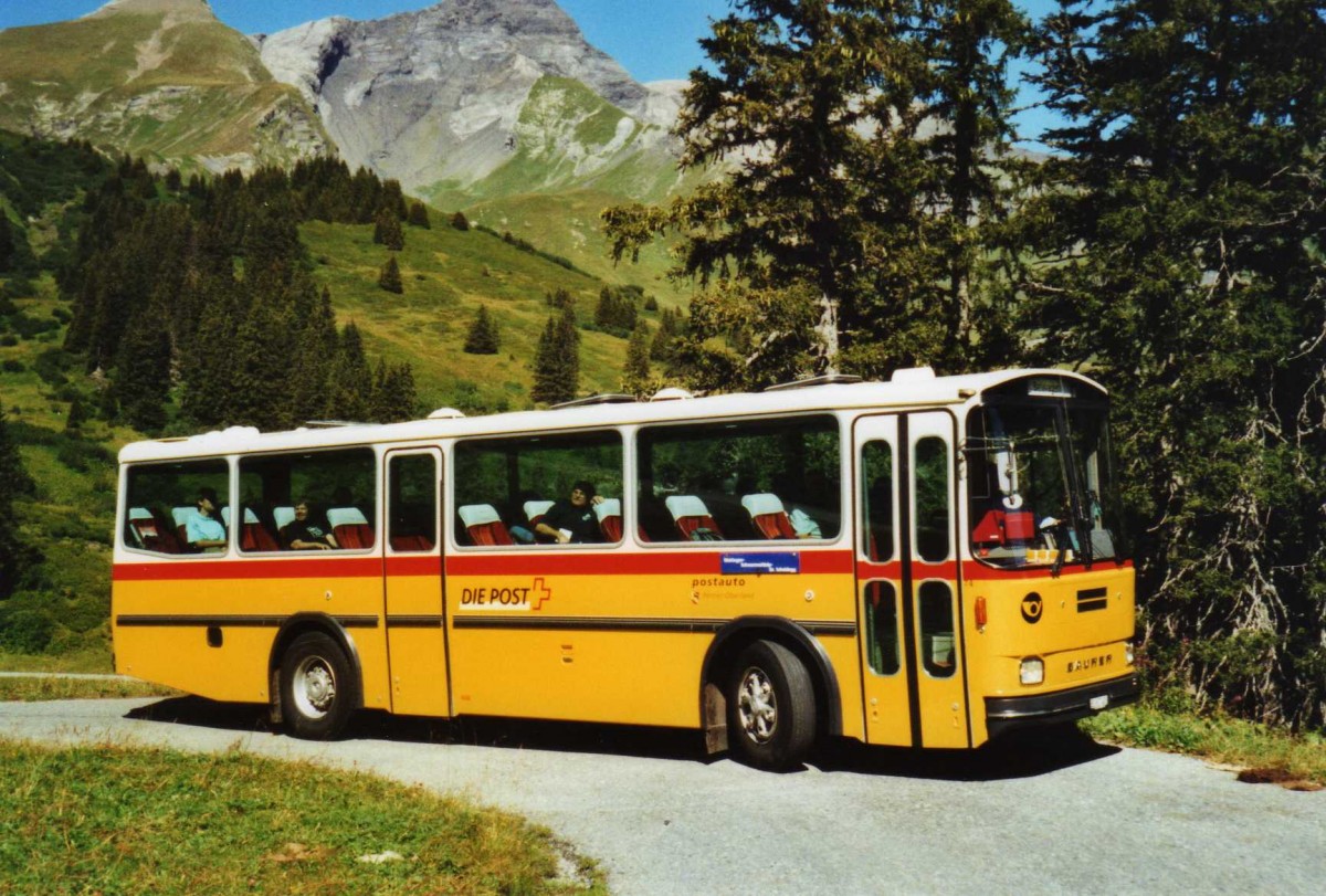 (120'311) - AVG Meiringen - Nr. 74/BE 607'481 - Saurer/R&J (ex P 24'357) am 23. August 2009 auf der Schwarzwaldalp