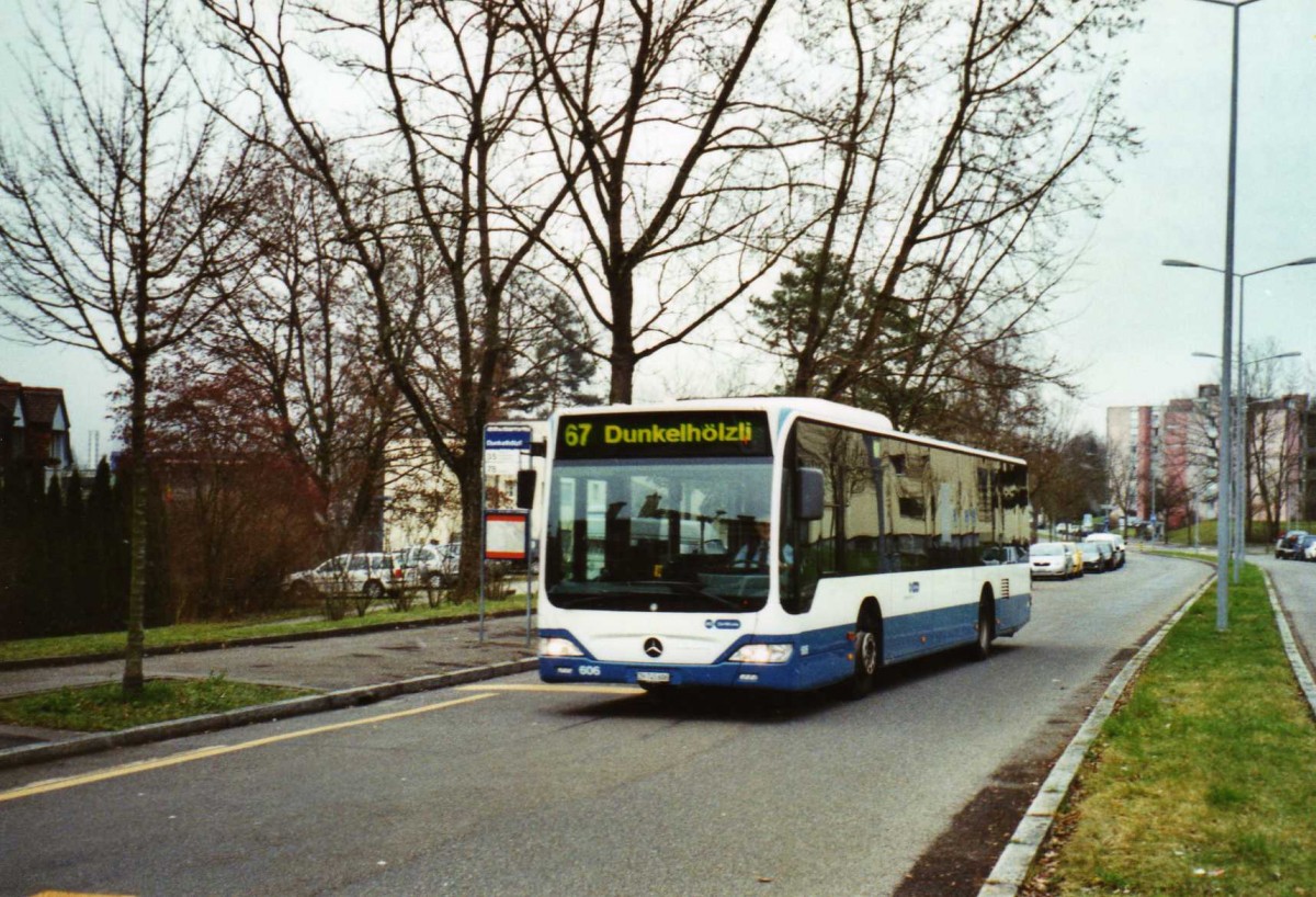 (122'931) - VBZ Zrich - Nr. 606/ZH 745'606 - Mercedes am 13. Dezember 2009 in Zrich, Dunkelhlzli