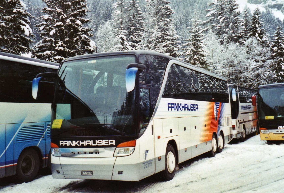 (123'634) - Fankhauser, Sigriswil - BE 171'778 - Setra am 9. Januar 2010 in Adelboden, Unter dem Birg