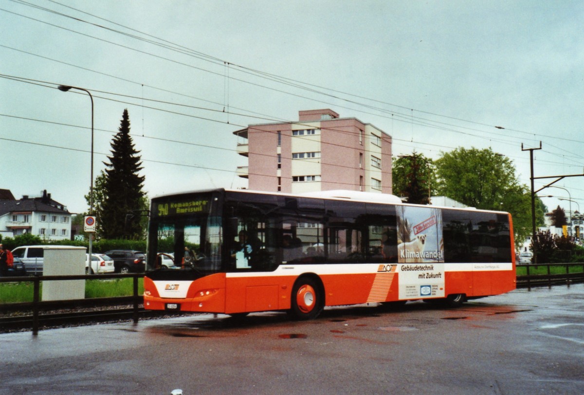 (126'106) - AOT Amriswil - Nr. 6/TG 62'894 - Neoplan am 1. Mai 2010 beim Bahnhof Altdorf