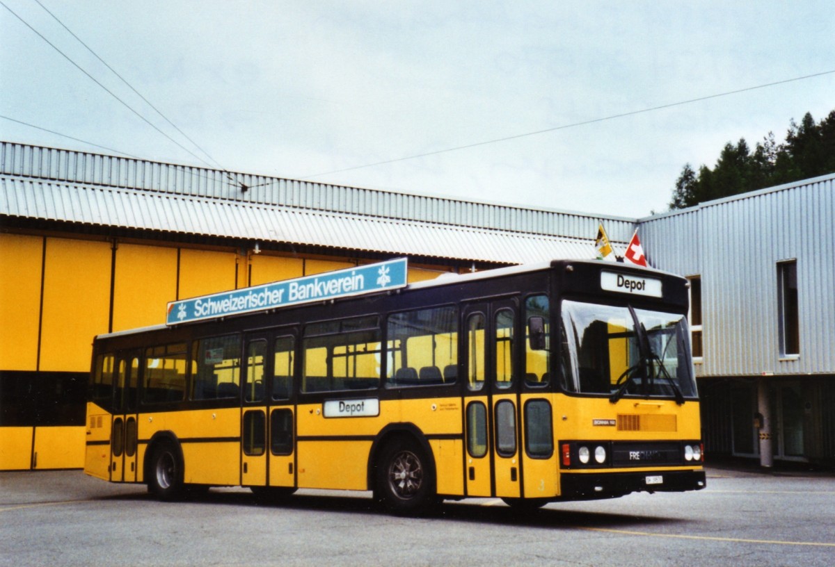 (126'309) - Ruklic, Schaffhausen - SH 39'570 - Scania/FHS (ex VBSH Schaffhausen Nr. 36; ex VBSH Schaffhausen Nr. 1) am 16. Mai 2010 in Schaffhausen, Busdepot VBSH