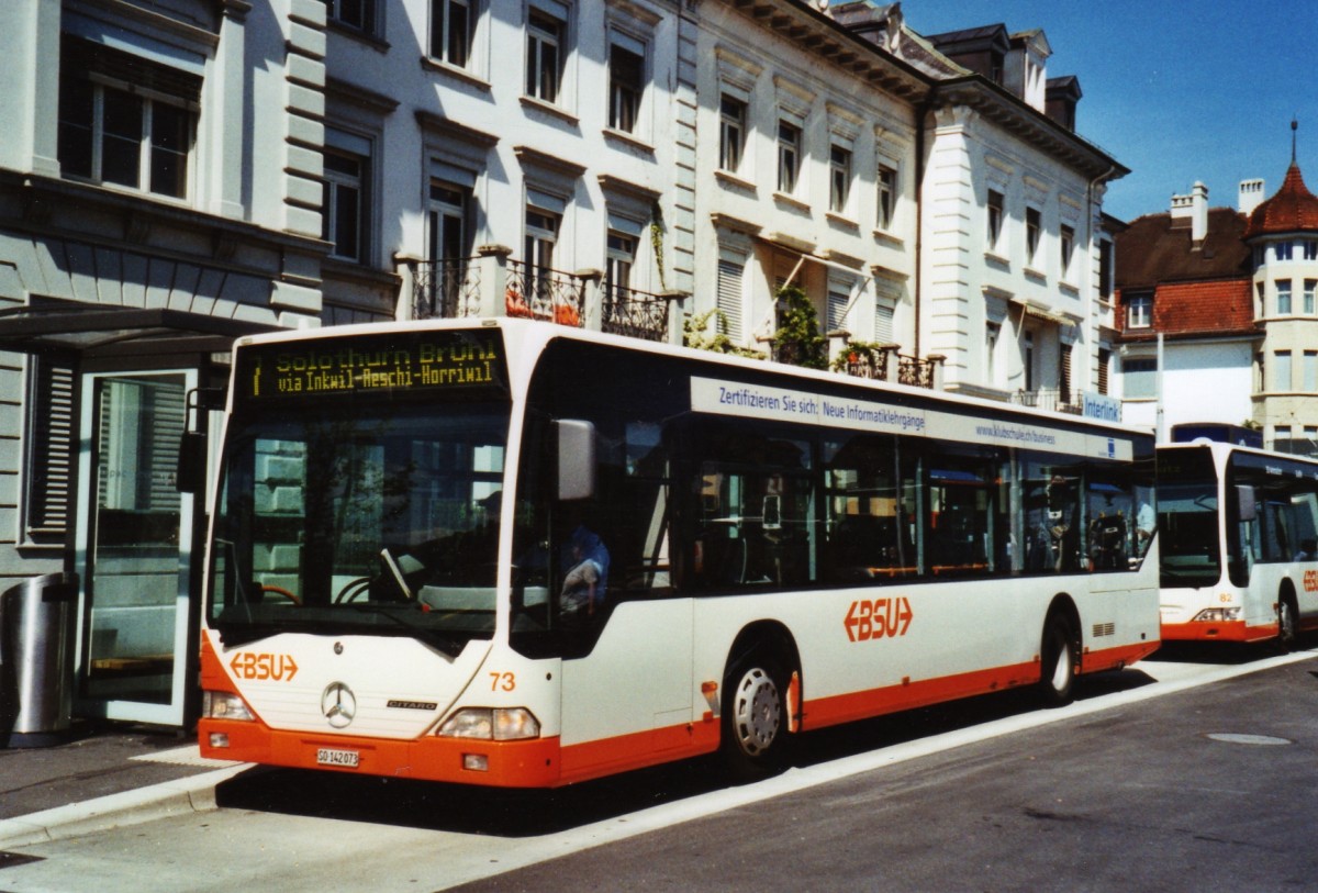 (126'512) - BSU Solothurn - Nr. 73/SO 142'073 - Mercedes am 24. Mai 2010 beim Hauptbahnhof Solothurn