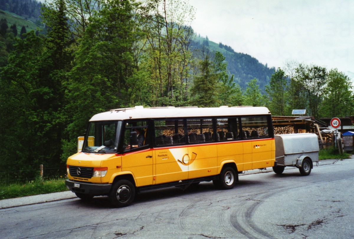 (126'535) - PostAuto Bern - BE 92'064 - Mercedes/Kusters (ex Portenier, Adelboden Nr. 5) am 29. Mai 2010 in Kiental, Garage