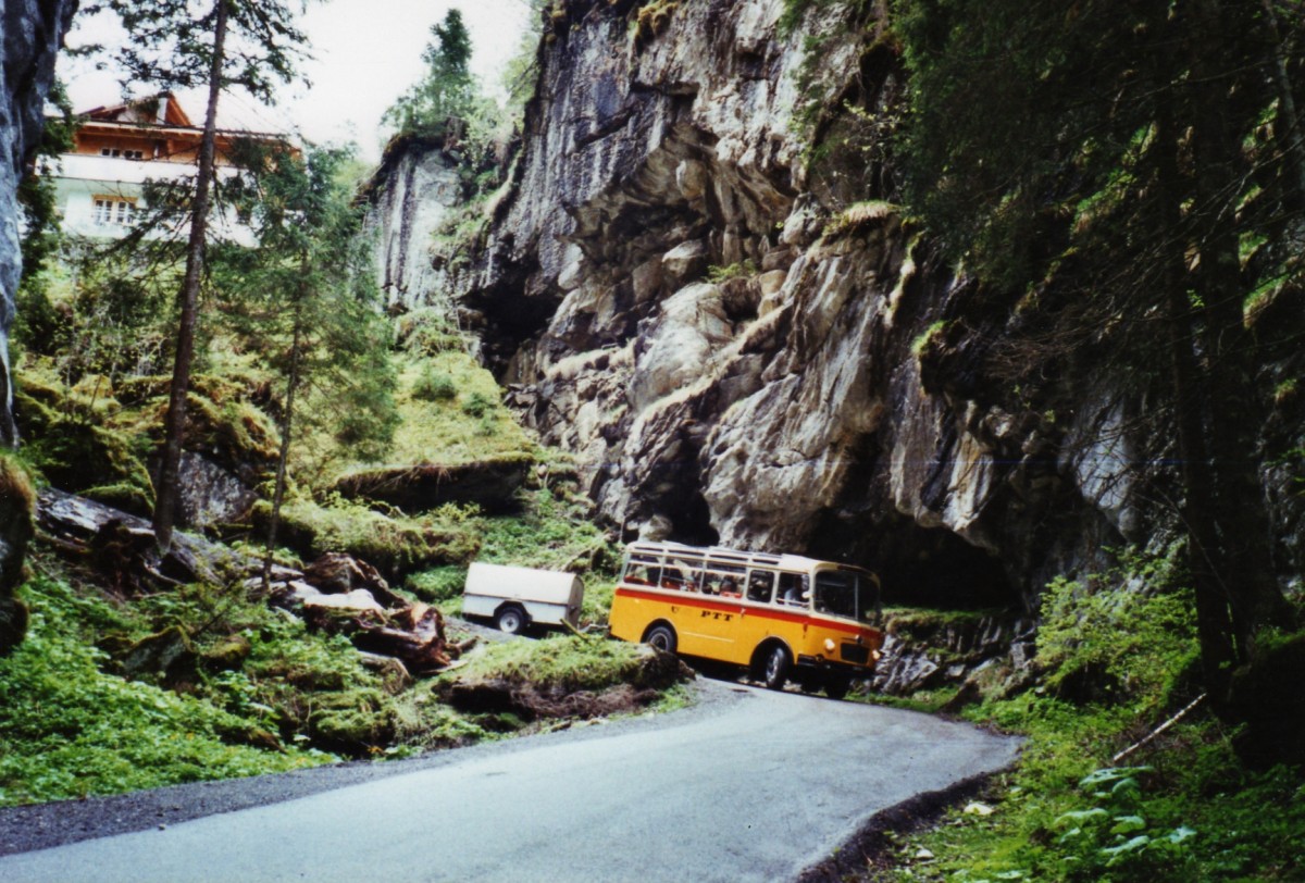 (126'724) - Schmid, Thrishaus - Nr. 9/BE 26'105 - Saurer/R&J (ex Geiger, Adelboden Nr. 9) am 29. Mai 2010 in der Griesschlucht bei der Griesalp