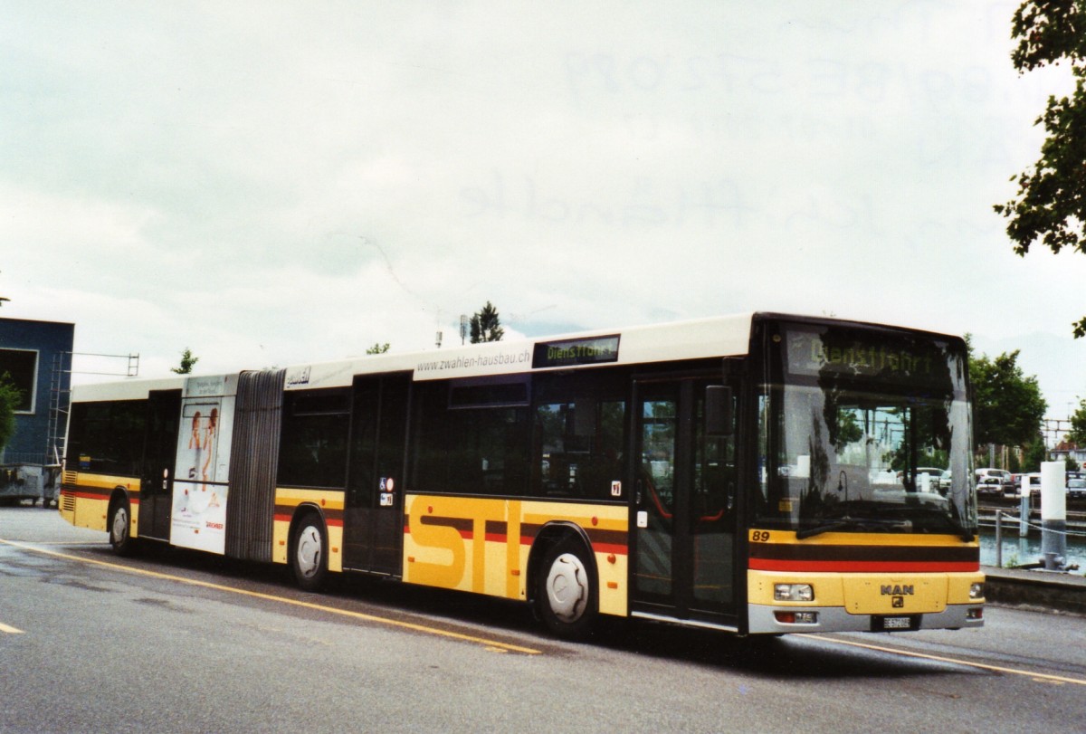 (126'905) - STI Thun - Nr. 89/BE 572'089 - MAN am 13. Juni 2010 bei der Schifflndte Thun