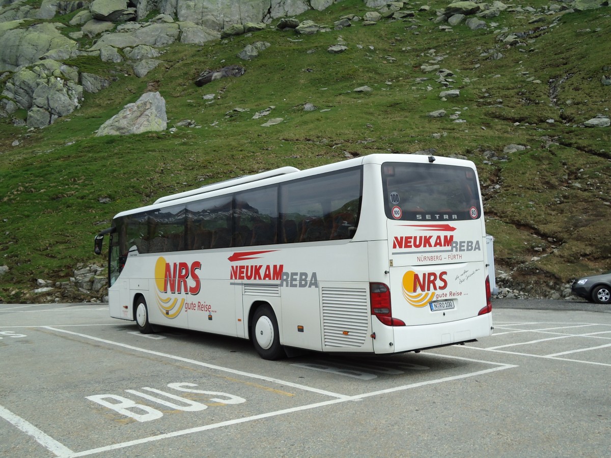 (127'542) - Aus Deutschland: Neukam-Reba - N-RO 100 - Setra am 4. Juli 2010 in Grimsel, Rest. Grimselblick