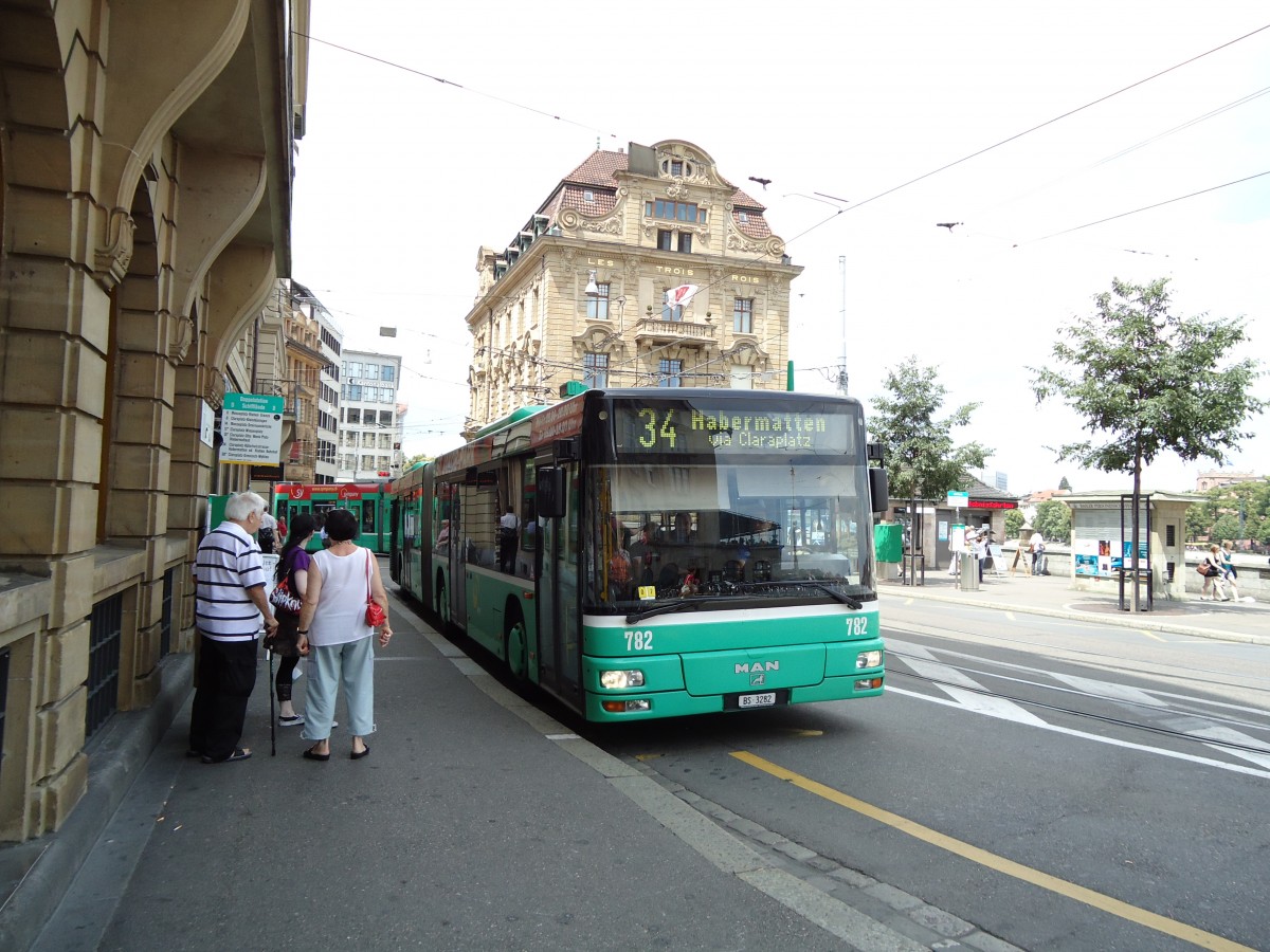 (127'674) - BVB Basel - Nr. 782/BS 3282 - MAN am 6. Juli 2010 in Basel, Schifflndte