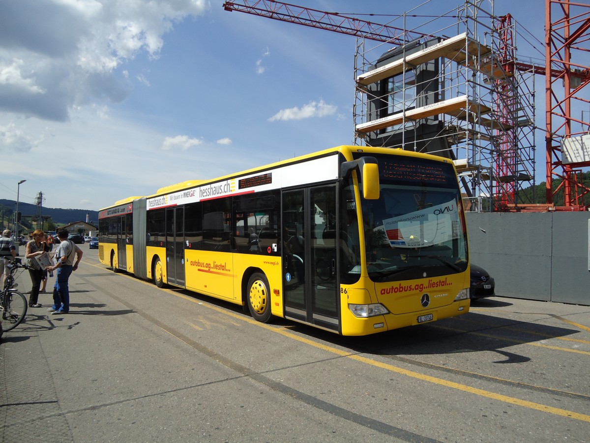 (127'711) - AAGL Liestal - Nr. 86/BL 20'746 - Mercedes am 6. Juli 2010 beim Bahnhof Liestal