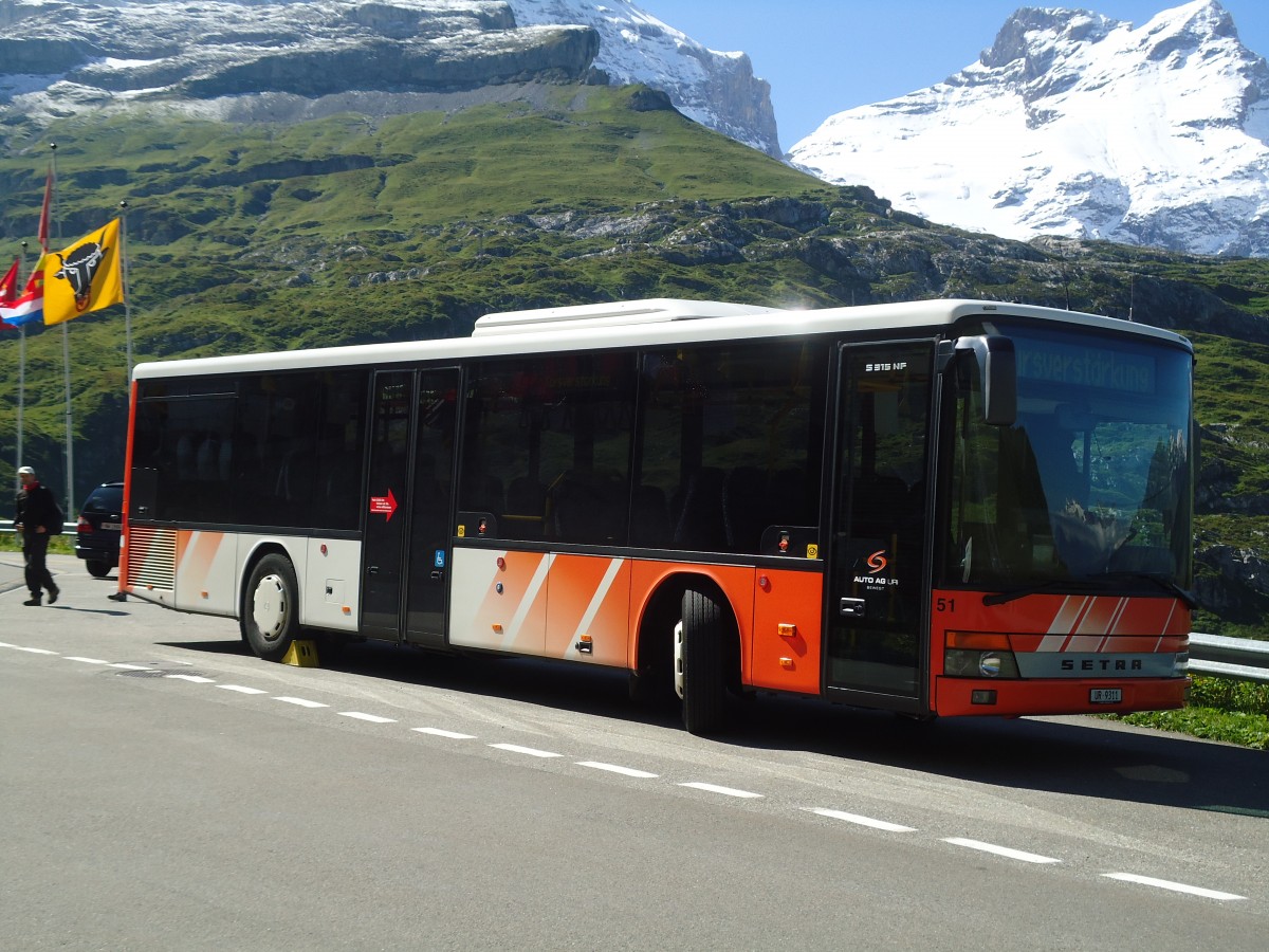 (128'243) - AAGU Altdorf - Nr. 51/UR 9311 - Setra am 7. August 2010 in Unterschchen, Balm