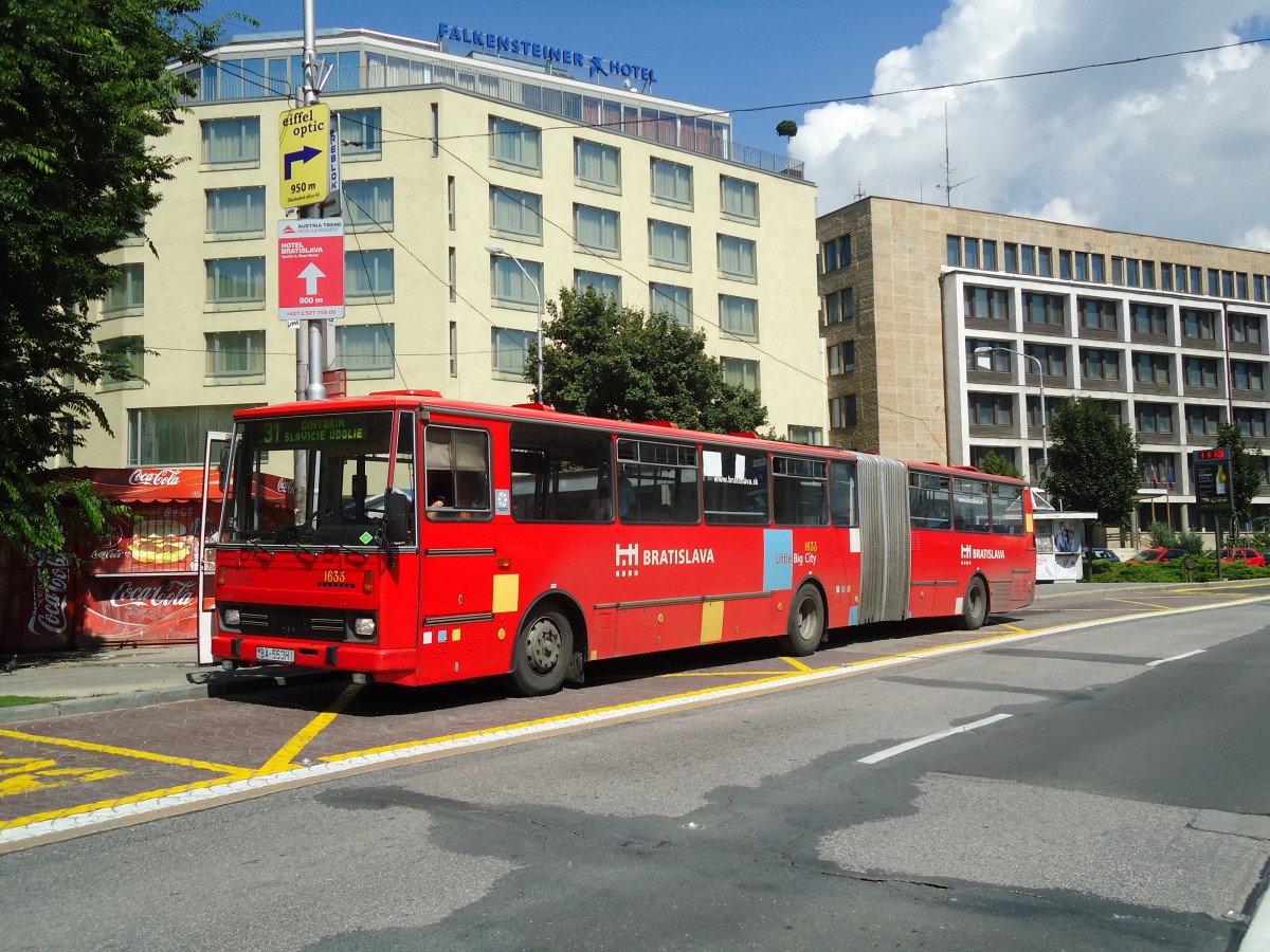 (128'489) - DPB Bratislava - Nr. 1633/BA-553HI - Karosa am 10. August 2010 in Bratislava, Zochova