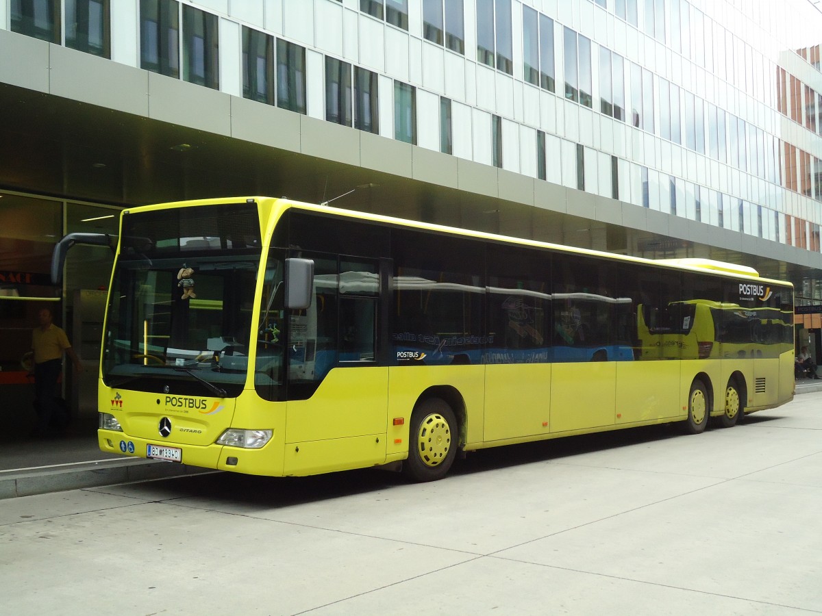 (128'618) - PostBus - BD 13'340 - Mercedes am 11. August 2010 beim Bahnhof Innsbruck