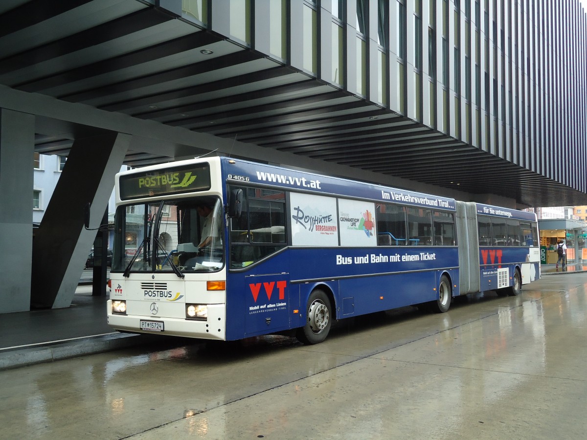 (128'659) - PostBus - PT 15'724 - Mercedes am 11. August 2010 beim Bahnhof Innsbruck