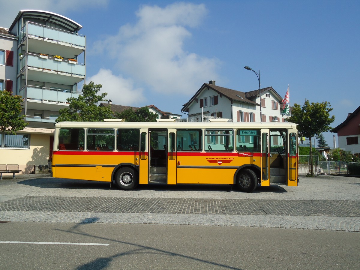 (128'784) - Osthues, Teufen - Nr. 15/AR 17'057 - Saurer/Leyland-Hess (ex AVG Grindelwald Nr. 15; ex RhV Altsttten Nr. 42) am 21. August 2010 in Engelburg, Post