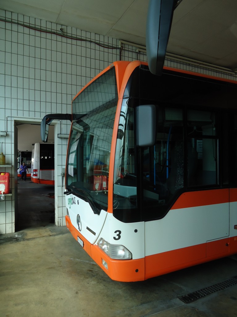 (128'866) - VBH Herisau - Nr. 3/AR 22'930 - Mercedes am 21. August 2010 in Gossau, Depot Regiobus (Teilaufnahme)