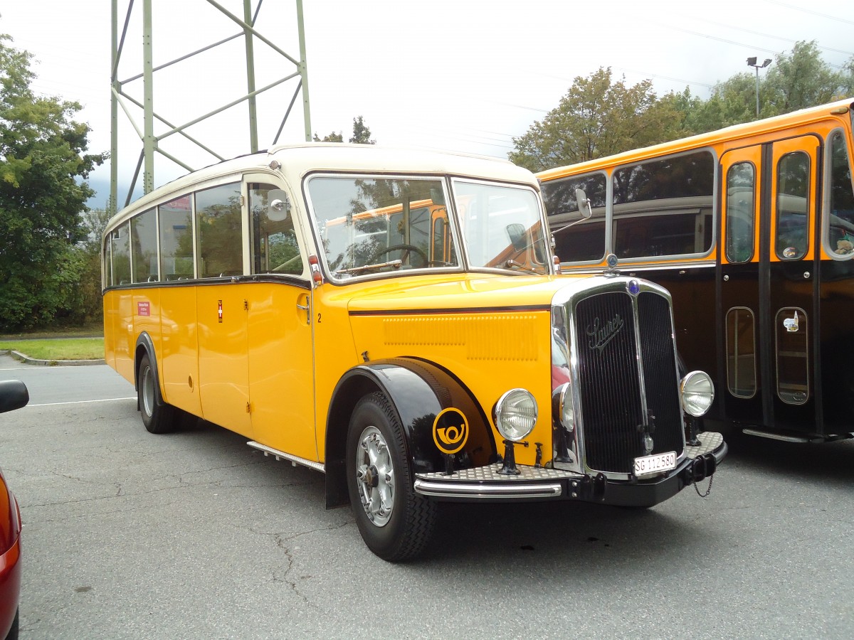 (129'825) - Baumgartner, Horn - Nr. 2/SG 112'580 - Saurer/Saurer (ex Mckli, Basadingen; ex Diverse Besitzer; ex OAK Wangen a.A. Nr. 10; ex P 23'082; ex P 2134) am 18. September 2010 in Chur, Obere Au