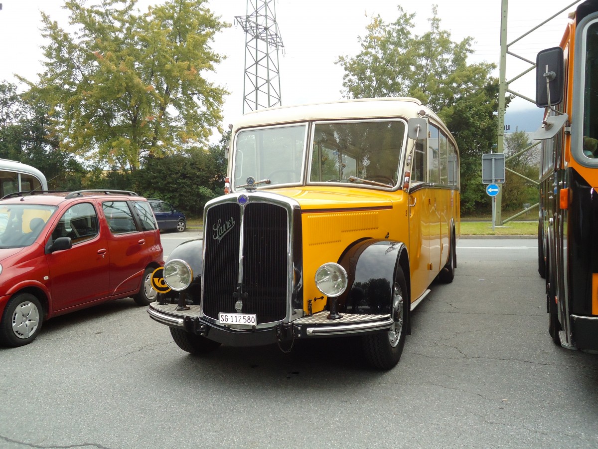 (129'826) - Baumgartner, Horn - Nr. 2/SG 112'580 - Saurer/Saurer (ex Mckli, Basadingen; ex Diverse Besitzer; ex OAK Wangen a.A. Nr. 10; ex P 23'082; ex P 2134) am 18. September 2010 in Chur, Obere Au