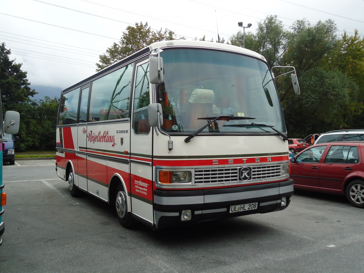 (129'831) - Aus Deutschland: Hanses, Langenau - UL-HL 208 - Setra am 18. September 2010 in Chur, Obere Au