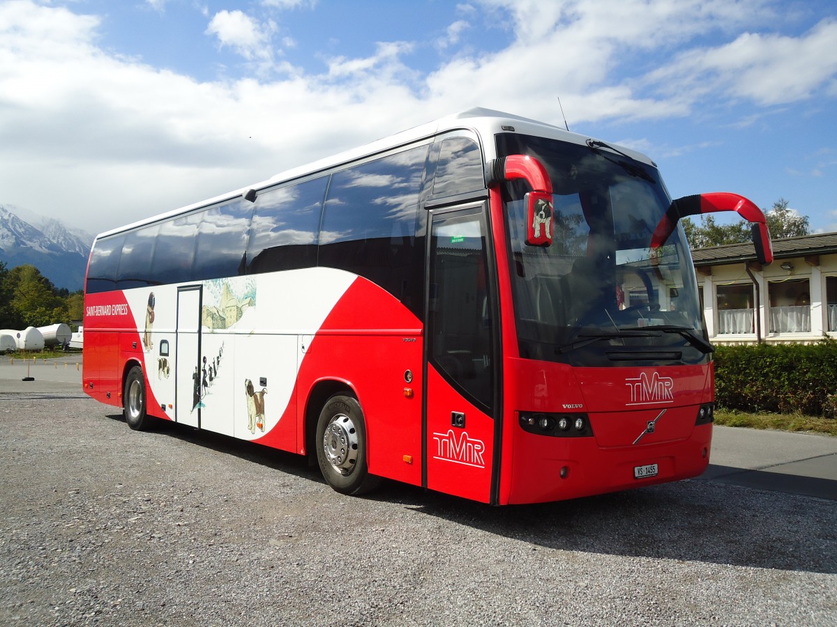 (130'109) - TMR Martigny - VS 1455 - Volvo am 26. September 2010 in Thun-Lerchenfeld, Flugplatz