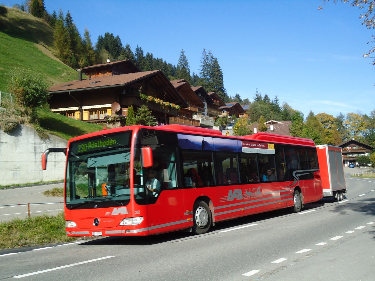 (130'379) - AFA Adelboden - Nr. 28/BE 26'774 - Mercedes am 11. Oktober 2010 in Adelboden, Margeli