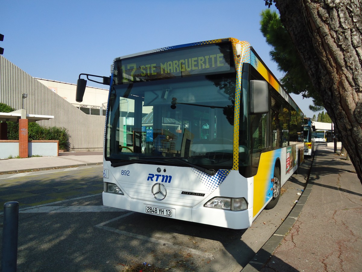 (130'573) - RTM Marseille - Nr. 892/2848 YH 13 - Mercedes am 15. Oktober 2010 in Marseille, Ste Marguerite