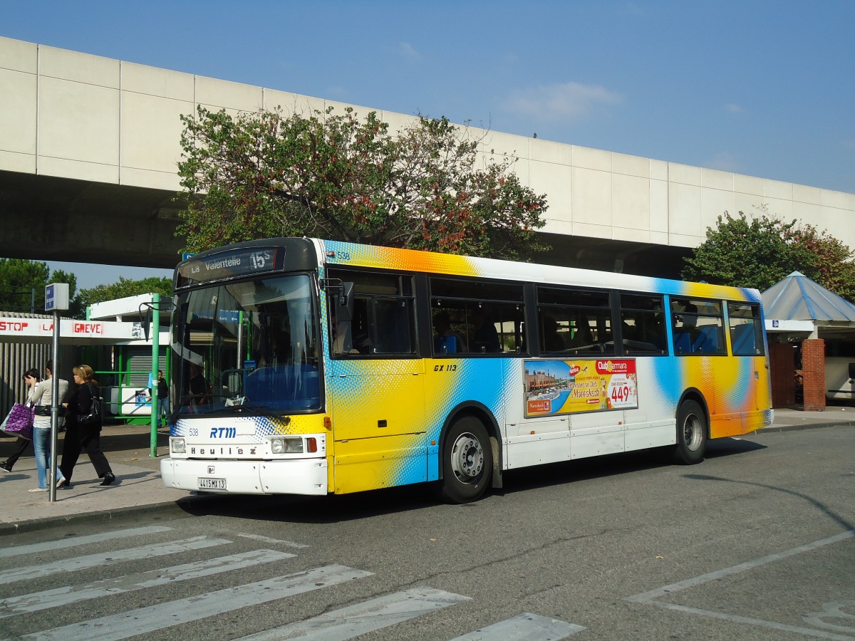 (130'585) - RTM Marseille - Nr. 538/4415 MX 13 - Heuliez am 15. Oktober 2010 in Marseille, Ste Marguerite