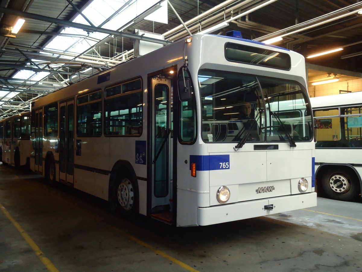 (130'899) - TL Lausanne - Nr. 765 - NAW/Lauber Trolleybus am 13. November 2010 in Lausanne, Dpt Prlaz