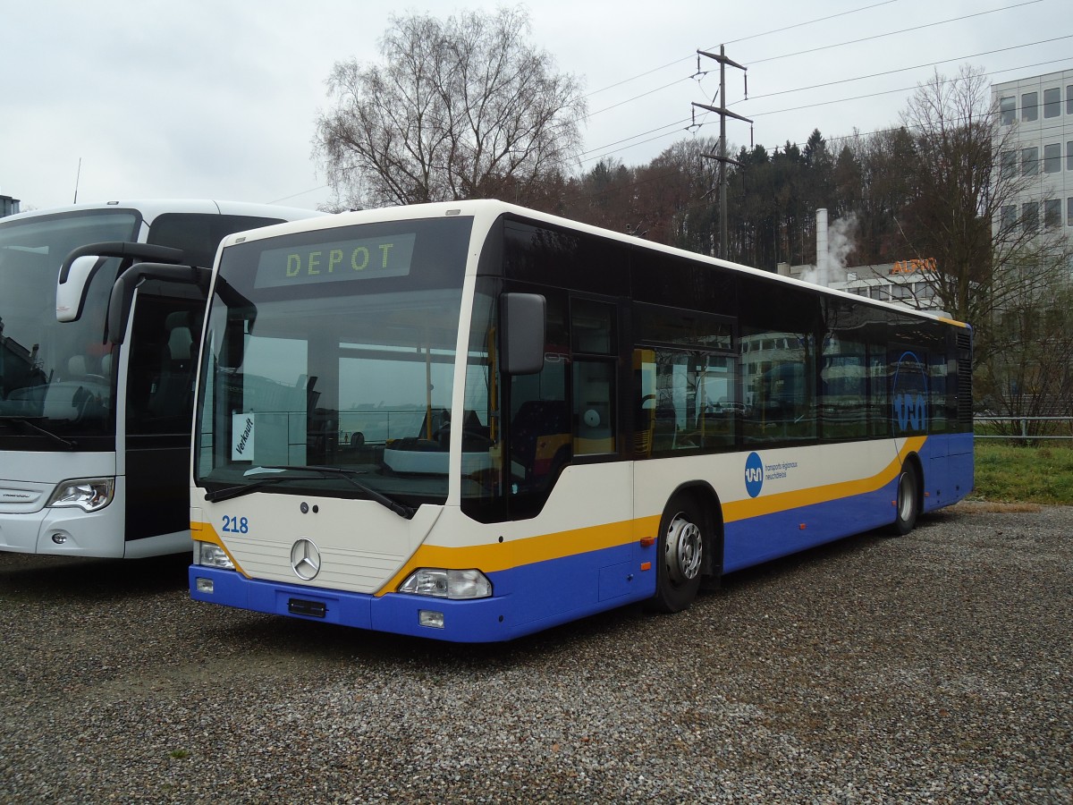 (131'017) - TC La Chaux-de-Fonds - Nr. 218 - Mercedes am 17. November 2010 in Kloten, EvoBus