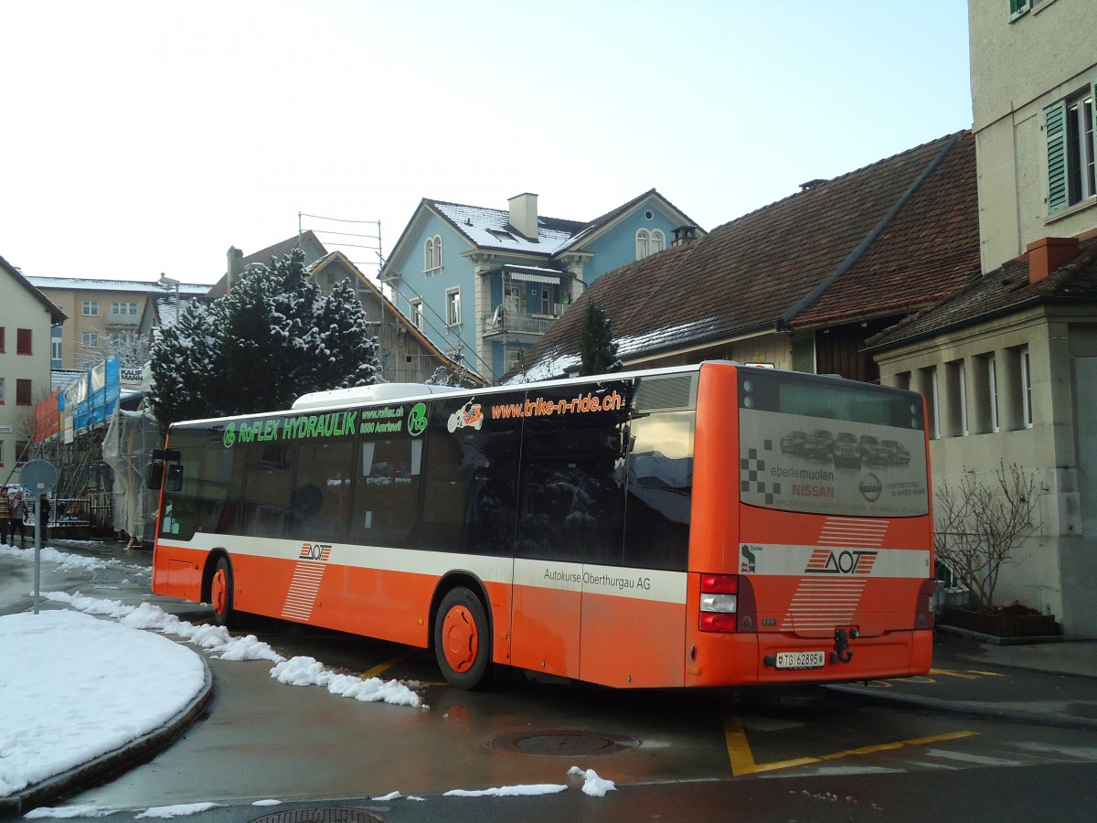 (131'542) - AOT Amriswil - Nr. 5/TG 62'895 - MAN am 9. Dezember 2010 beim Bahnhof Romanshorn