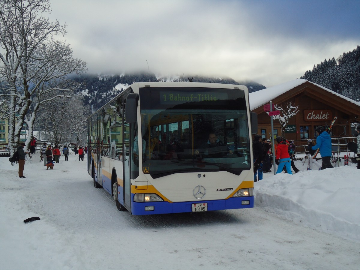 (131'771) - EAB Engelberg - OW 10'195 - Mercedes (ex TC La Chaux-de-Fonds Nr. 214) am 29. Dezember 2010 in Engelberg, Titlisbahnen