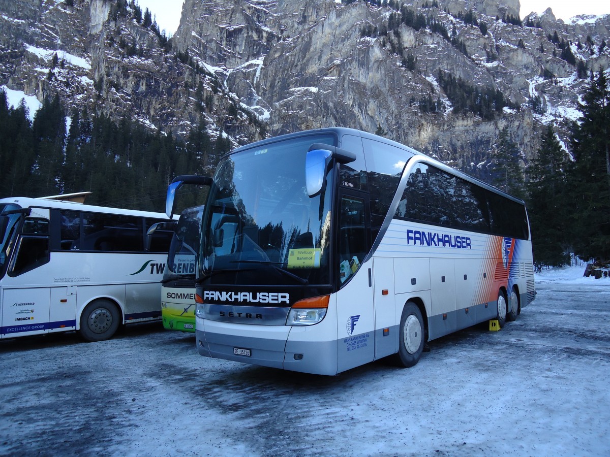 (132'059) - Fankhauser, Sigriswil - BE 35'126 - Setra am 8. Januar 2011 in Adelboden, Unter dem Birg