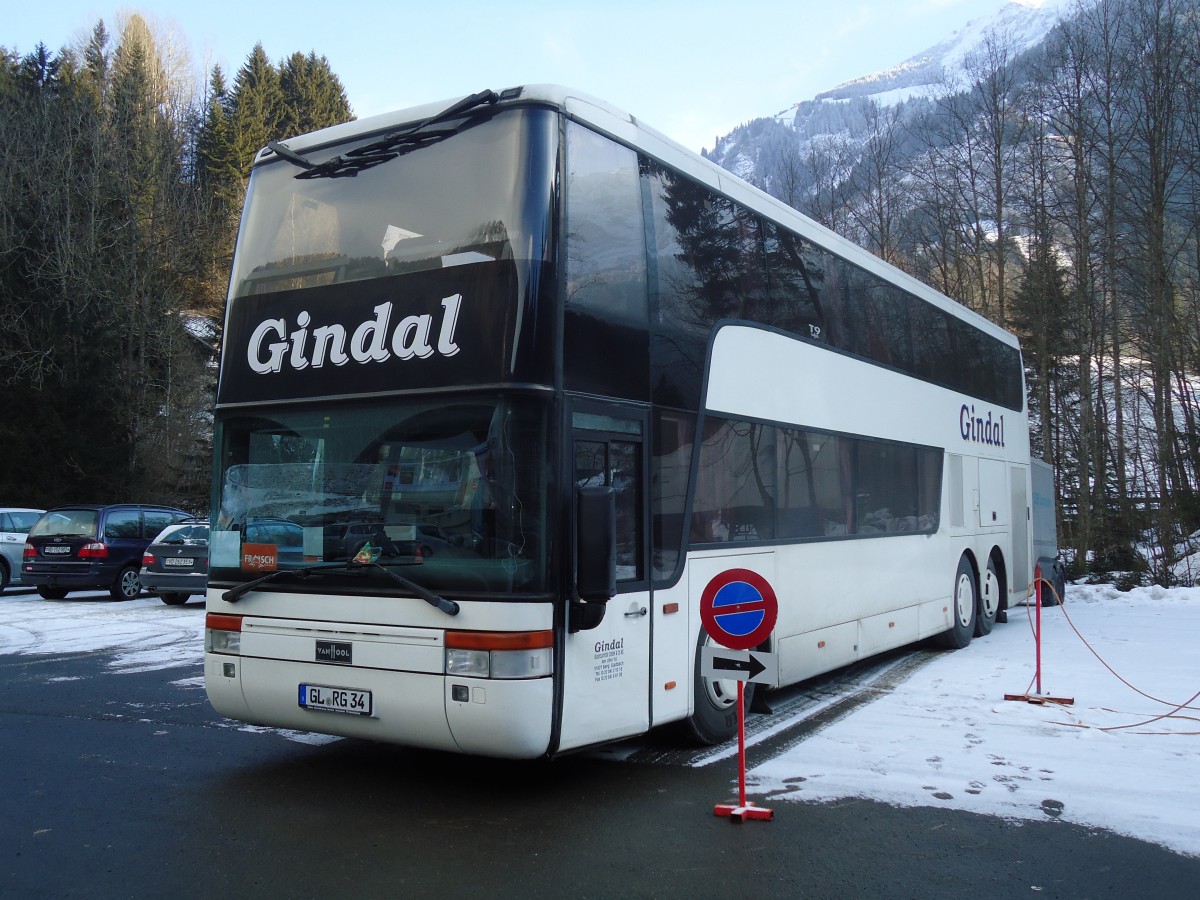 (132'382) - Aus Deutchland: Gindal, Berg. Gladbach - GL-RG 34 - Van Hool am 22. Januar 2011 in Champry, Petit Paradis