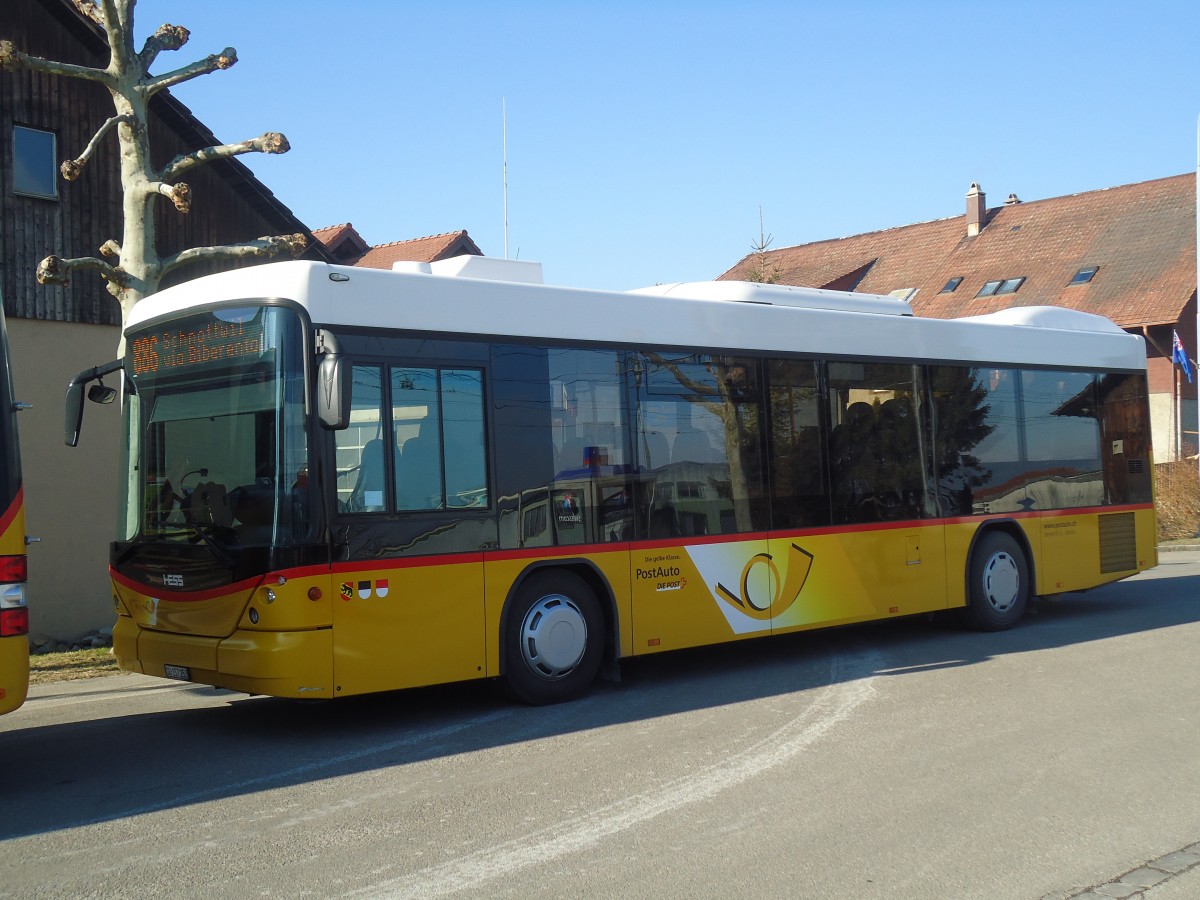 (132'445) - Steiner, Messen - SO 157'253 - Scania/Hess am 24. Januar 2011 beim Bahnhof Lohn-Lterkofen