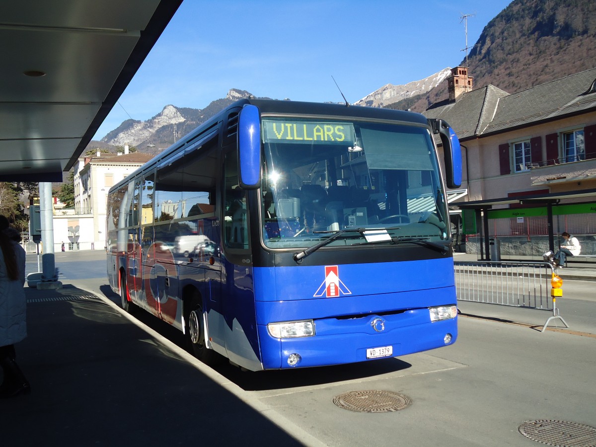 (132'480) - TPC Aigle - Nr. 11/VD 1379 - Irisbus am 6. Februar 2011 beim Bahnhof Aigle