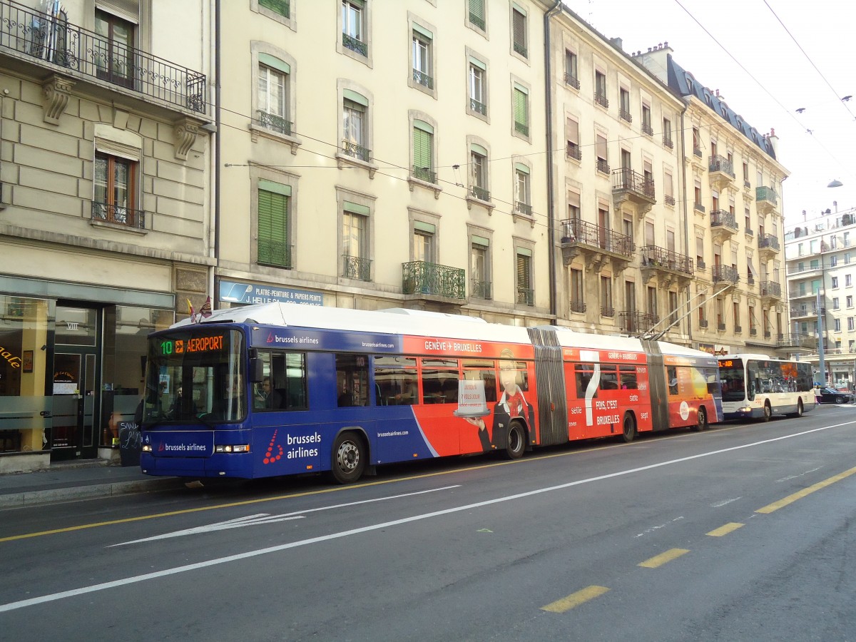 (132'854) - TPG Genve - Nr. 789 - Hess/Hess Doppelgelenktrolleybus am 10. Mrz 2011 in Genve, Jonction