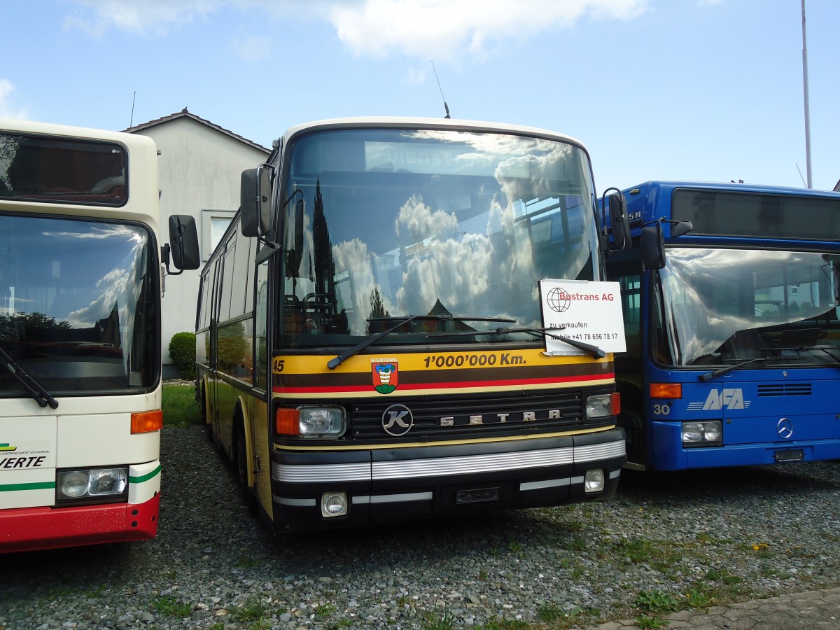 (133'270) - STI Thun - Nr. 45 - Setra (ex AGS Sigriswil Nr. 3) am 13. April 2011 in Romanshorn, Spitz