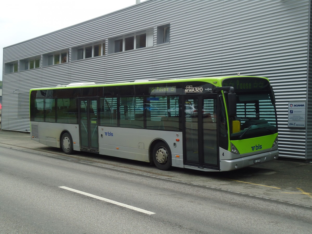 (133'394) - Busland, Burgdorf - Nr. 4/BE 26'795 - Van Hool (ex AOE Langnau Nr. 4) am 24. April 2011 in Langnau, Garage