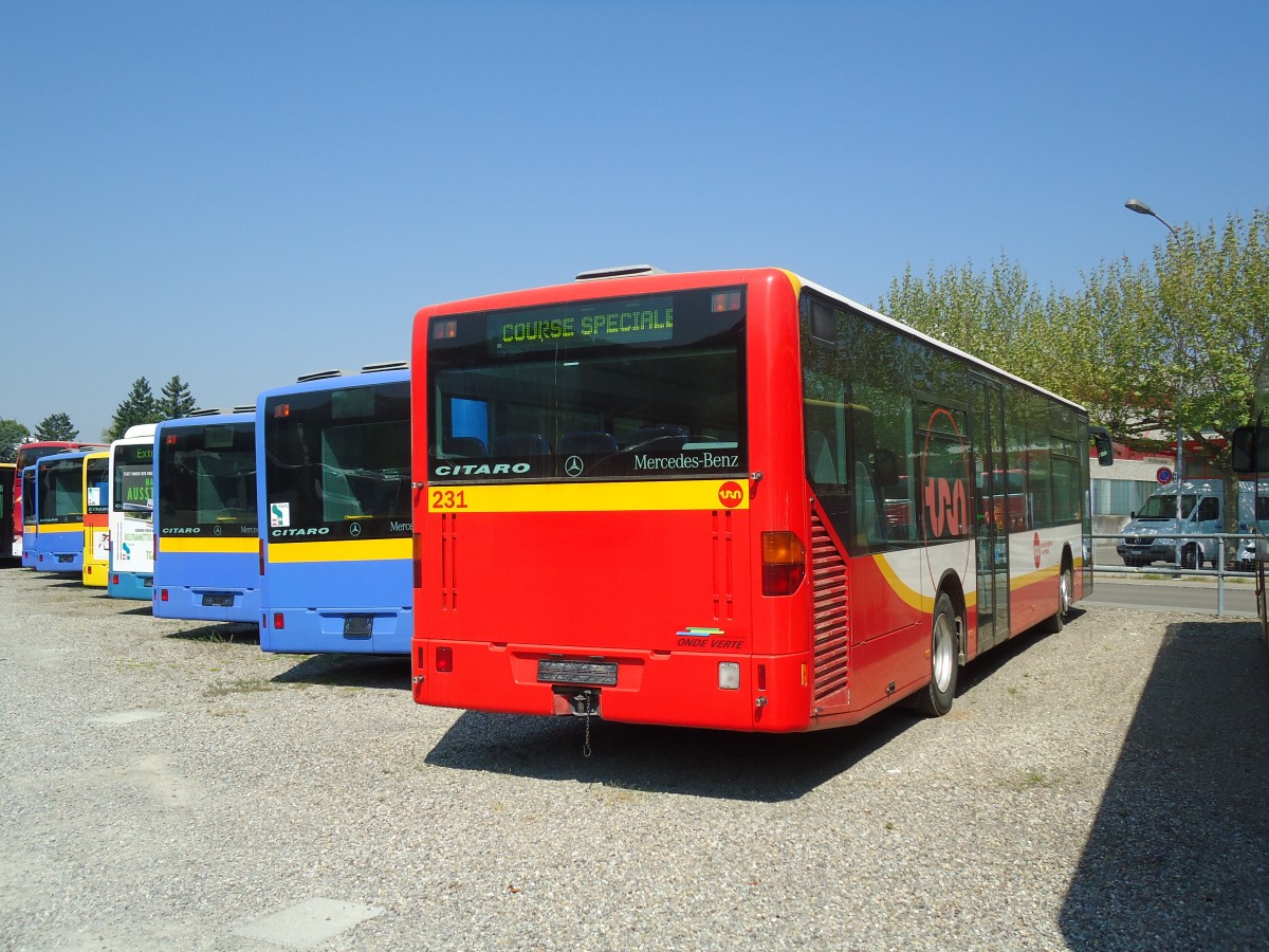 (133'416) - VR La Chaux-de-Fonds - Nr. 231 - Mercedes am 25. April 2011 in Kloten, EvoBus