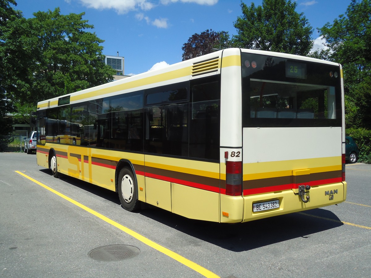 (133'882) - STI Thun - Nr. 82/BE 543'382 - MAN am 28. Mai 2011 bei der Schifflndte Thun