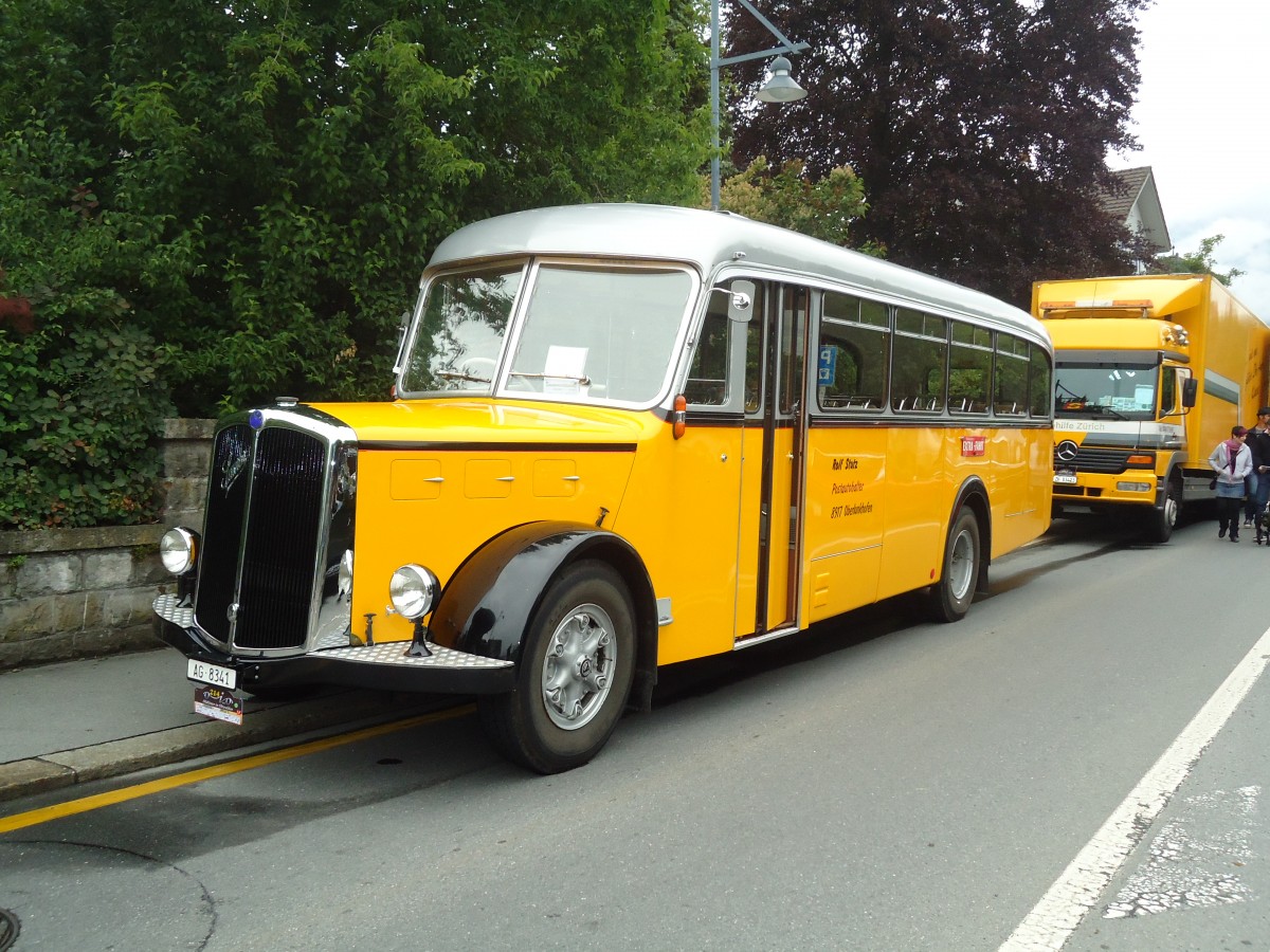 (134'126) - Stutz, Oberlunkhofen - AG 8341 - Saurer/Tscher (ex Dubs, Stallikon) am 11. Juni 2011 in Sarnen, OiO