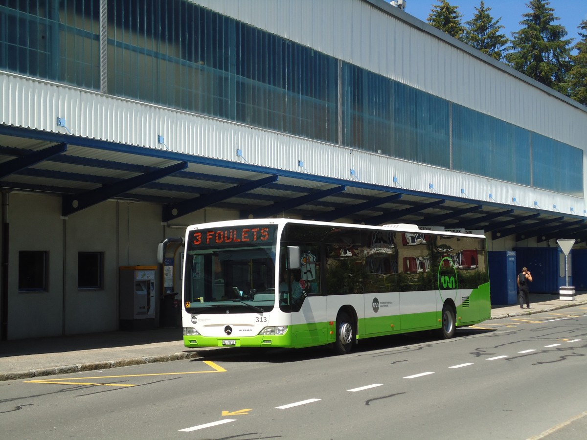 (134'990) - TRN La Chaux-de-Fonds - Nr. 313/NE 78'213 - Mercedes am 11. Juli 2011 in La Chaux-de-Fonds, Patinoire