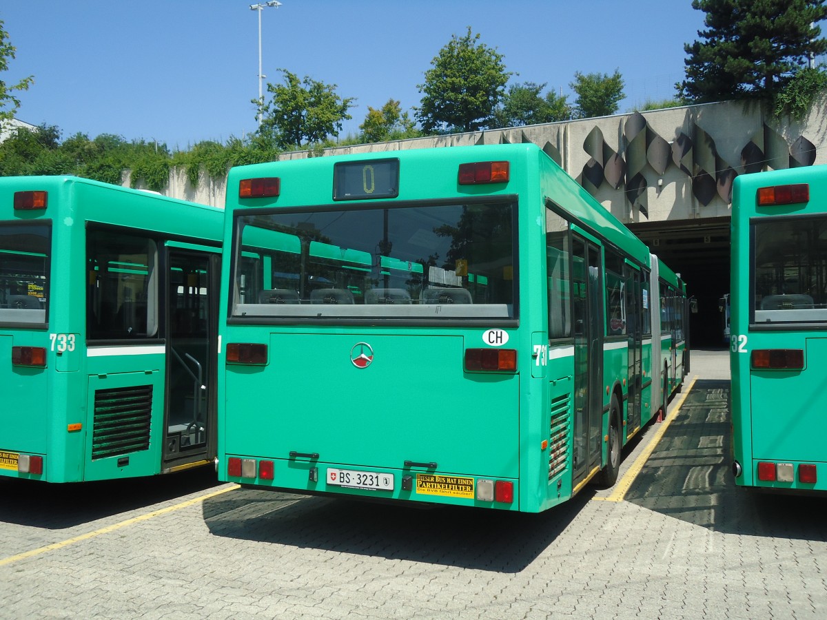 (135'086) - TL Lausanne (BVB 731) - Nr. 644/BS 3231 - Mercedes (ex VAG Freiburg/D Nr. 927) am 12. Juli 2011 in Lausanne, Dpt Borde