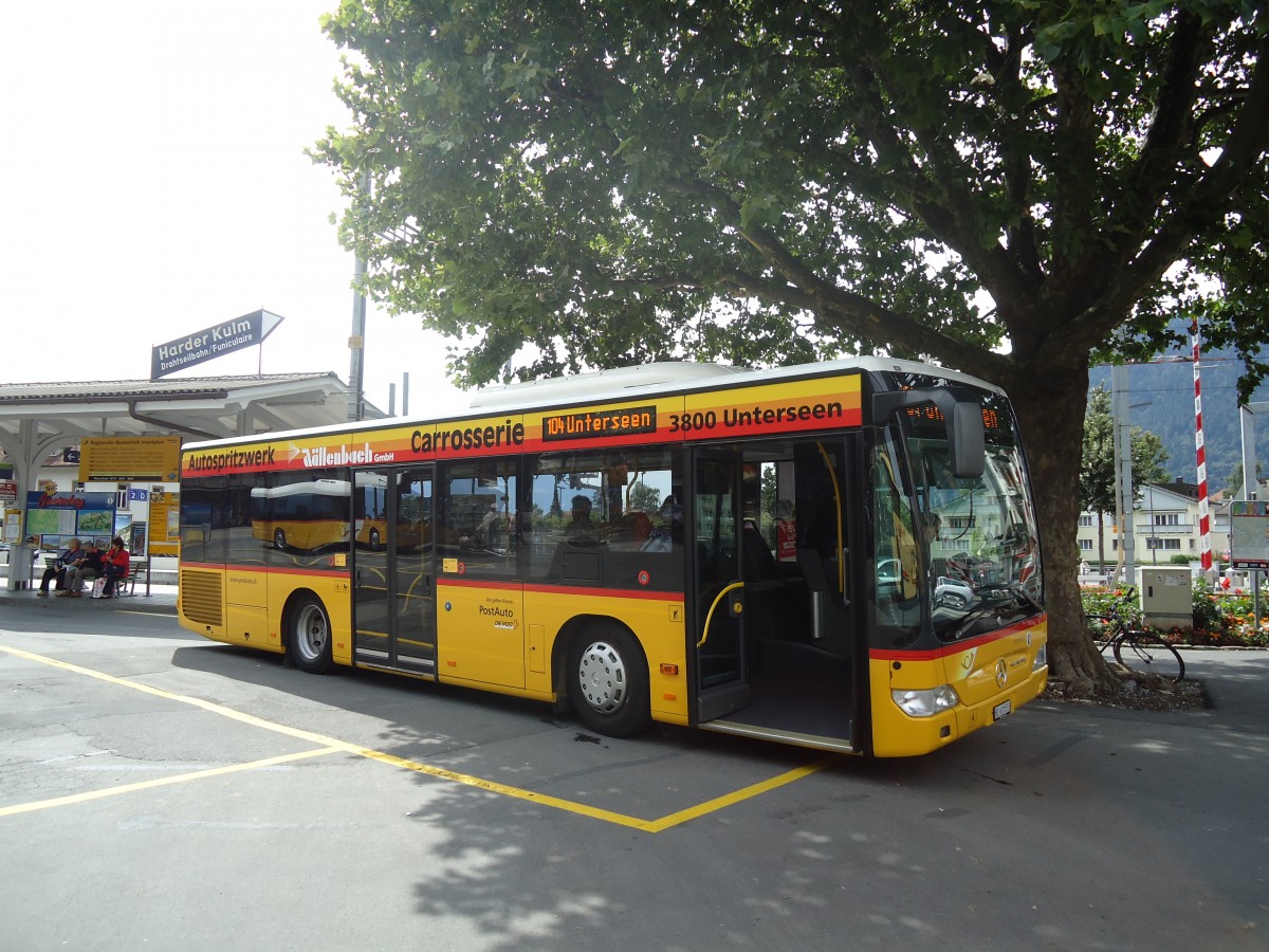 (135'166) - PostAuto Bern - BE 610'533 - Mercedes am 15. Juli 2011 beim Bahnhof Interlaken West