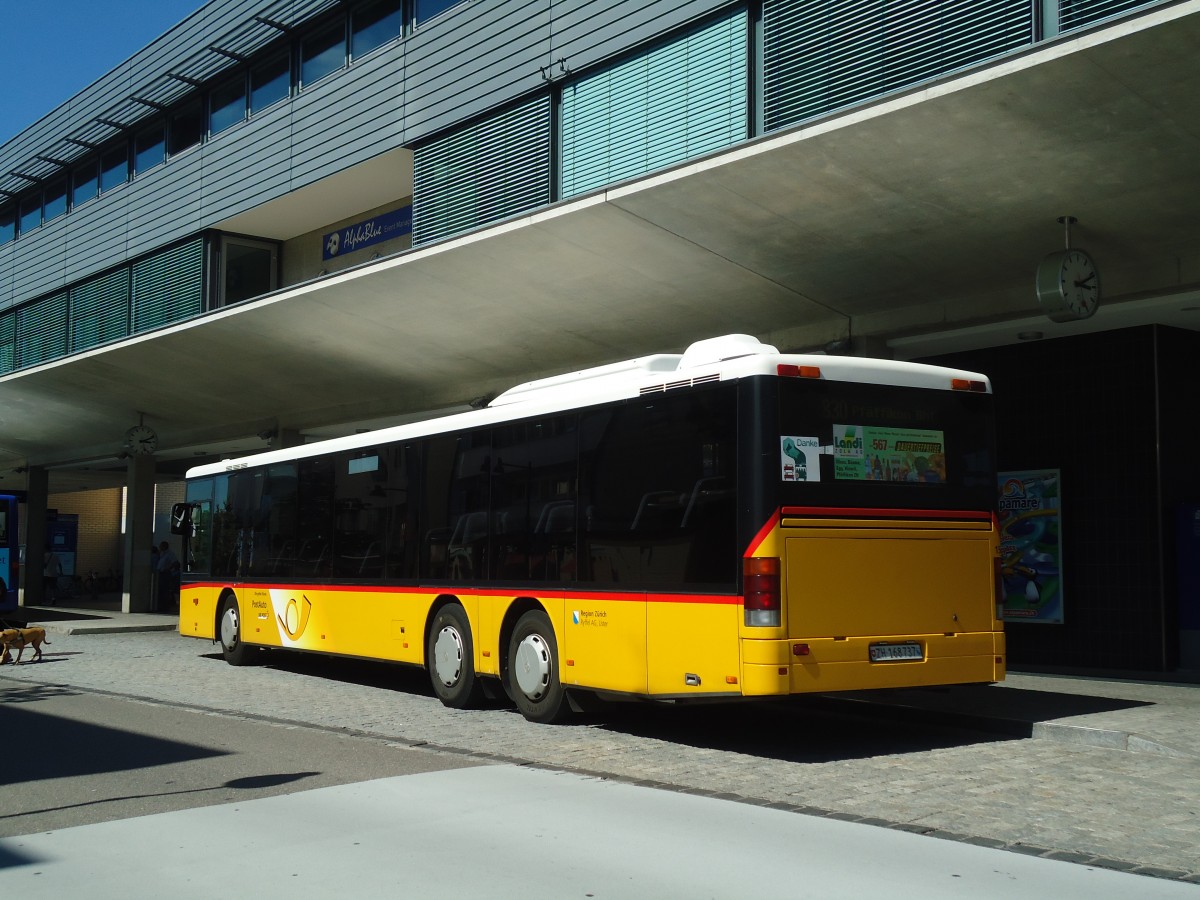 (135'520) - Ryffel, Uster - Nr. 154(31)/ZH 168'737 - Setra am 17. August 2011 beim Bahnhof Uster