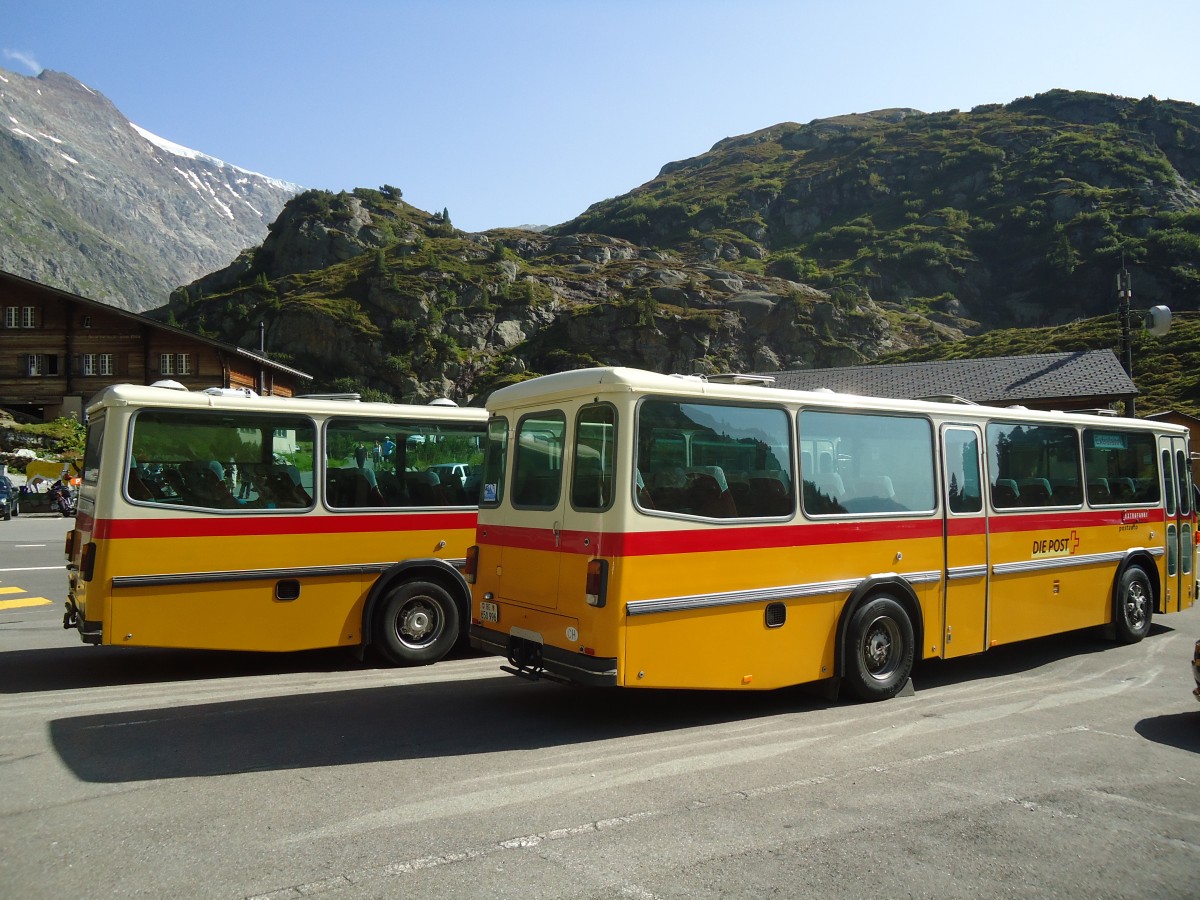 (135'742) - Kammermann, Bern - BE 650'996 - Saurer/Hess (ex Flury, Balm; ex P 24'233) am 21. August 2011 in Susten, Steingletscher