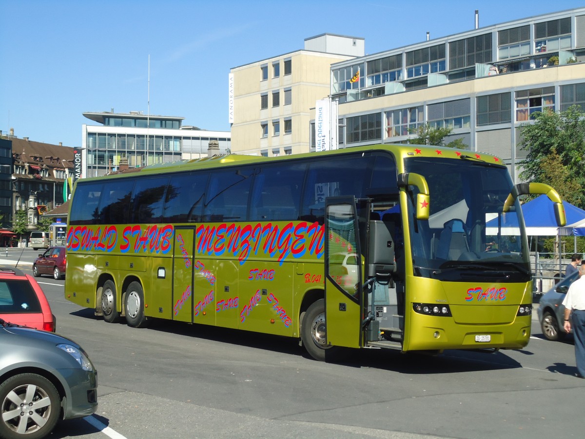 (135'978) - Staub, Menzingen - ZG 25'781 - Volvo am 21. September 2011 beim Bahnhof Thun