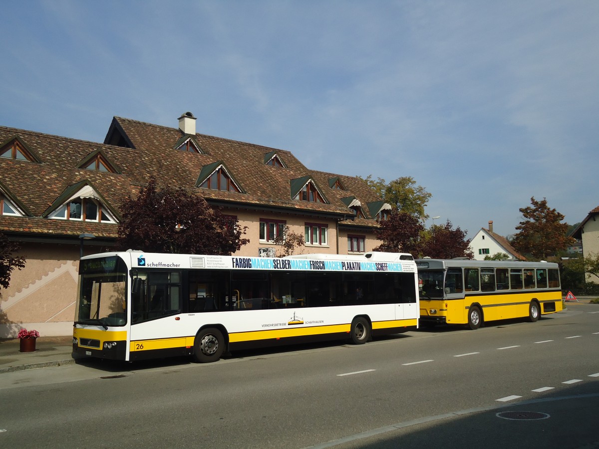 (136'096) - VBSH Schaffhausen - Nr. 26/SH 38'026 - Volvo am 25. September 2011 in Schaffhausen, Herblingen Post