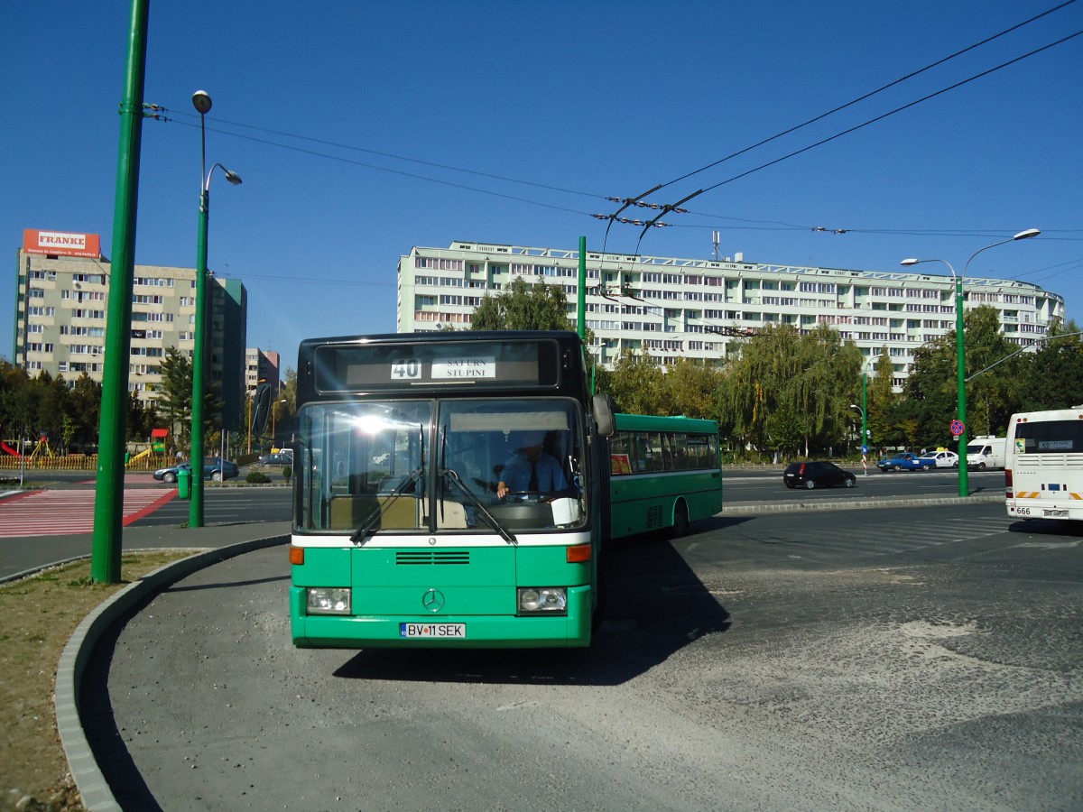 (136'467) - RAT Brasov - Nr. 506/BV 11 SEK - Mercedes (ex BVB Basel/CH Nr. 722; ex Vorfhrwagen) am 5. Oktober 2011 in Brasov, Saturn